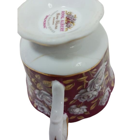 Royal Albert TEA CUP Merrie England Series Balmoral Red ROSES A Flower Pot TOO - Picture 6 of 7